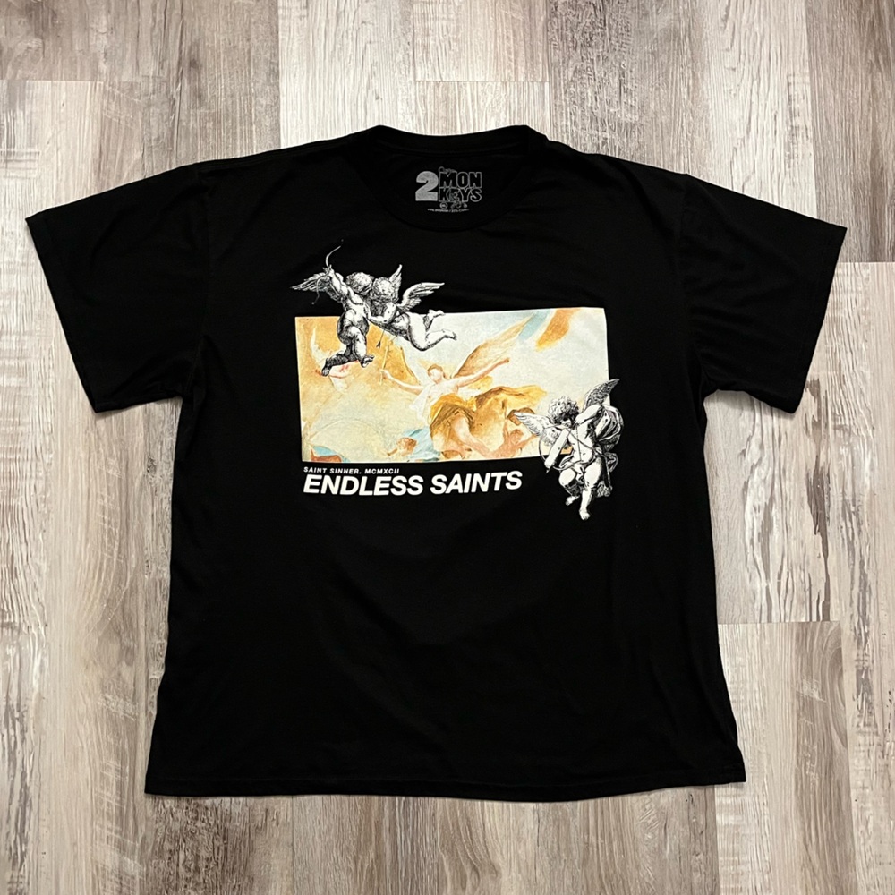 2 Monkeys Endless Saints T Shirt Size 2XL